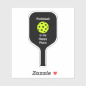 Pickleball is mijn gelukkige plek sticker (Vel)