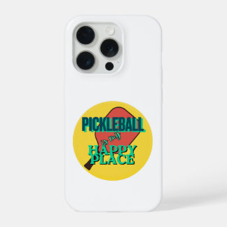 Pickleball is mijn geluksplek humor telefoonhoesje iPhone 15 pro case