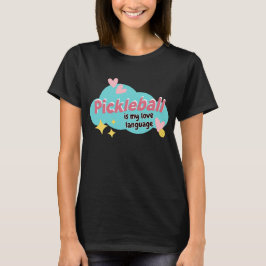 Pickleball is mijn liefdestaal Schattige Picklebal T-shirt