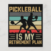 Pickleball Is Mijn Pensioenplan Funny Pickleball (Achterkant)