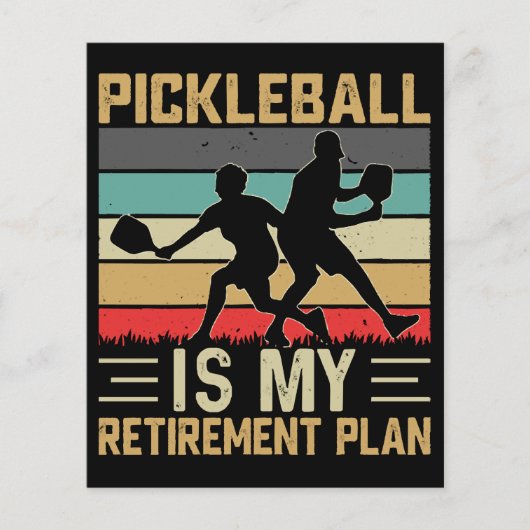 Pickleball Is Mijn Pensioenplan Funny Pickleball (Voorkant)
