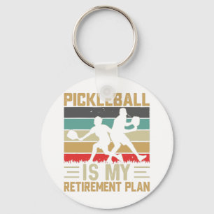 Pickleball Is Mijn Pensioenplan Funny Pickleball Sleutelhanger