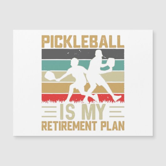 Pickleball is mijn pensioenplan Grappige Picklebal (Voorkant)