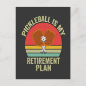 Pickleball is mijn pensioenplan Grappige  vader Briefkaart (Voorkant)