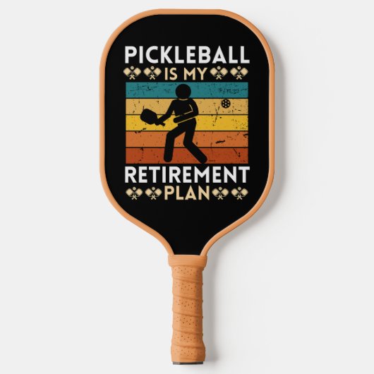 Pickleball is mijn pensioenplan pickleball paddle (Voorkant)