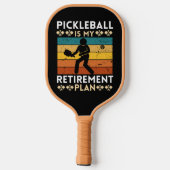 Pickleball is mijn pensioenplan pickleball paddle (Achterkant)