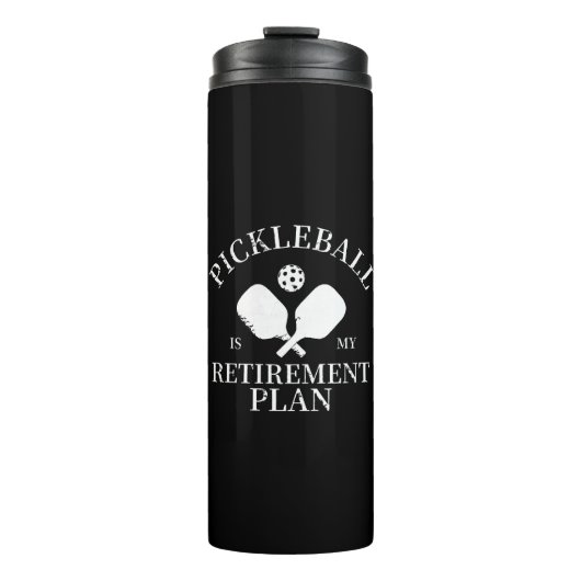 pickleball is mijn pensioenplan thermosbeker (Voorkant)