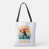 Pickleball Is Mijn Pensioenplan Tote Bag (Achterkant)