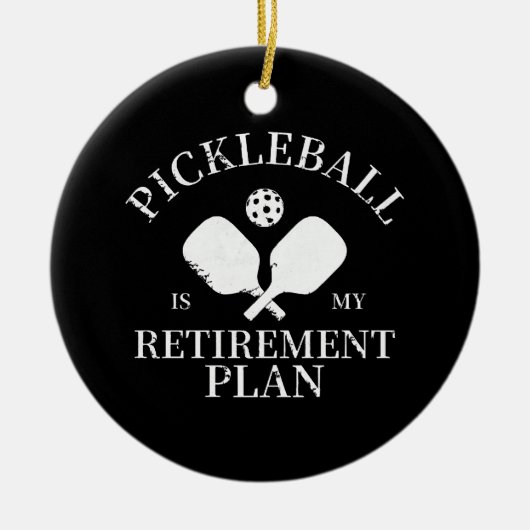 pickleball is mijn pensioenplant keramisch ornament (Voorkant)