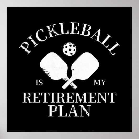 pickleball is mijn pensioneringsplant poster (Voorkant)