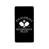 Pickleball is mijn plant etiket (Voorkant)