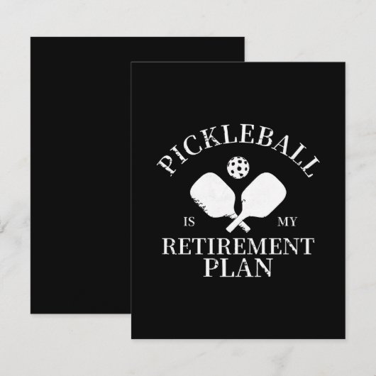 Pickleball is mijn plant informatiekaartje (Voorkant / Achterkant)