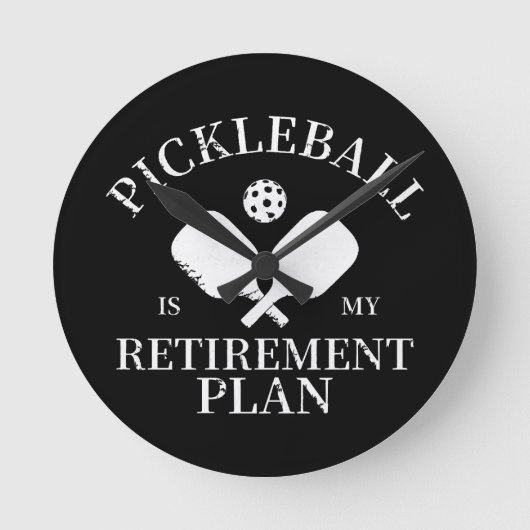Pickleball is mijn plant ronde klok (Voorkant)