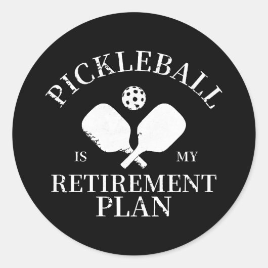 Pickleball is mijn plant ronde sticker (Voorkant)
