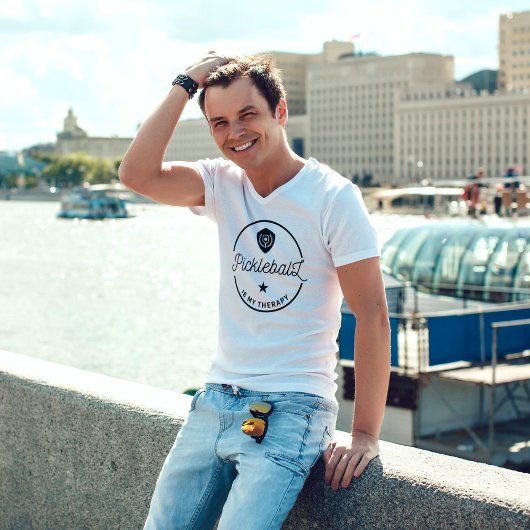  Pickleball is mijn team van Therapy Club Quote T-shirt