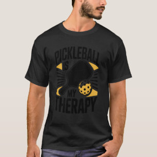 Pickleball is Mijn Therapie Grappige Pickleball Sp T-shirt