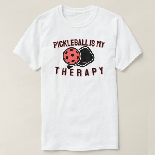 Pickleball Is Mijn Therapie T-shirt (Design voorkant)