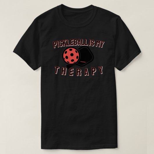 Pickleball Is Mijn Therapie T-shirt (Design voorkant)