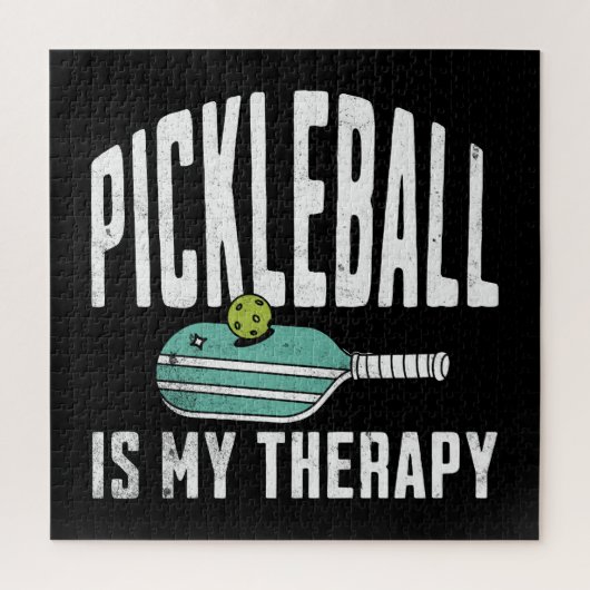 Pickleball is mijn therapiekikkerbal legpuzzel (Verticaal)