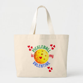 PICKLEBALL is mijn Valentijn Grote Tote Bag