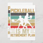 Pickleball is m'n pensioenplan. kaart (Voorkant / Achterkant)