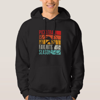 PickleBall Is My Favorite Season Retro Vintage Pad Hoodie