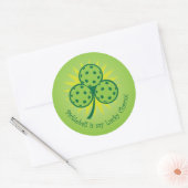 Pickleball is my lucky charm ronde sticker (Envelop)