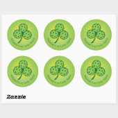 Pickleball is my lucky charm ronde sticker (Vel)