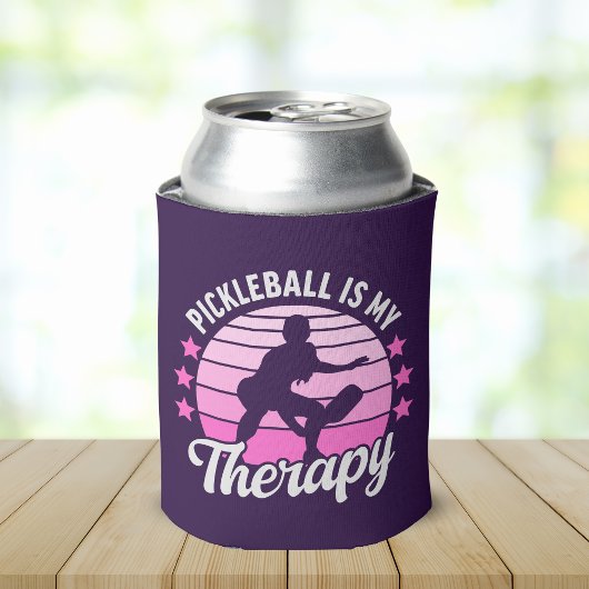 Pickleball is my Therapy funny Pickleball Blikjeskoeler