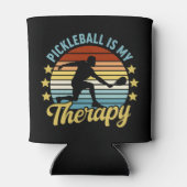 Pickleball is my Therapy funny Pickleball Blikjeskoeler (Achterkant)