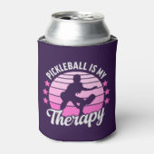 Pickleball is my Therapy funny Pickleball Blikjeskoeler (Blikje Voorkant)