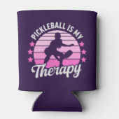 Pickleball is my Therapy funny Pickleball Blikjeskoeler (Achterkant)