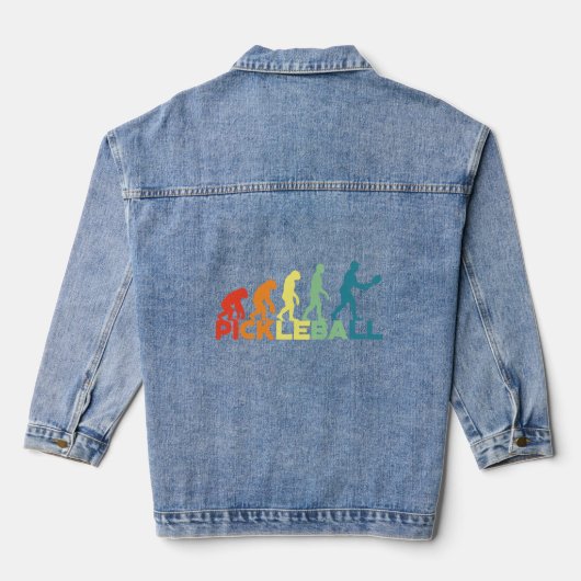 Pickleball is voor mannen Pickleball Evolution Denim Jacket (Achterkant)