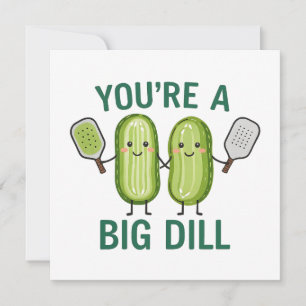 Pickleball Je bent een grote dille Kaart