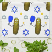 Pickleball Jewish Hanukkah Theedoek (Gevouwen)