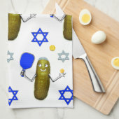 Pickleball Joods Hanukkah Theedoek (Quarter Fold)