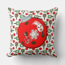 Pickleball Joy Christmas Home Decorations Kussen