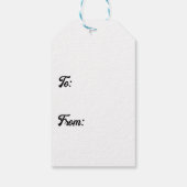 Pickleball Joy Christmas Party Rood Groen Zwart Cadeaulabel (Achterkant)