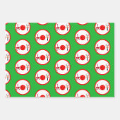 Pickleball Joy Christmas Party Rood Groene Ornamen Inpakpapier Vel (Voorkant 2)