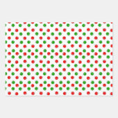Pickleball Joy Christmas Party Rood Groene Ornamen Inpakpapier Vel (Voorkant)