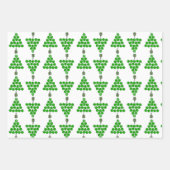 Pickleball Joy Kerst Ornamenten Rood Groen Wit Inpakpapier Vel (Voorkant 3)