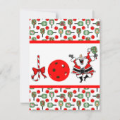 Pickleball Joy Kerstfeest Santa Paddles Kaart (Voorkant)