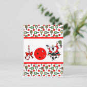 Pickleball Joy Kerstfeest Santa Paddles Kaart (Staand voorkant)