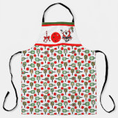 Pickleball Joy Kerstfeest Santa Paddles Schort (Voorkant)