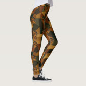 Pickleball Juan Gris Stijl Abstract Patroon Leggings (Rechts)