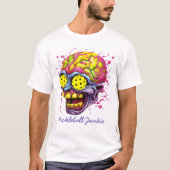 Pickleball Junkie - grappig pickleball tshirt (Voorkant)