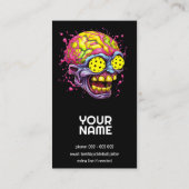 Pickleball Junkie - grappig pickleball Visitekaartje (Achterkant)