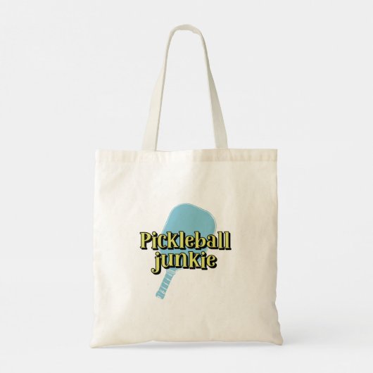 Pickleball Junkie Pickleball Paddle Tote Bag (Achterkant)