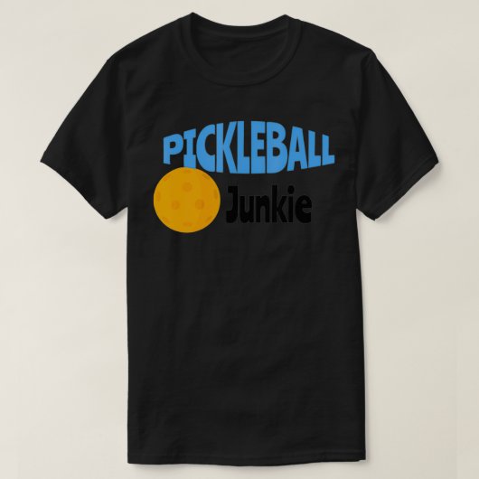 Pickleball Junkie T-shirt (Design voorkant)