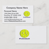 pickleball just ball n text.png visitekaartje (Voorkant / Achterkant)